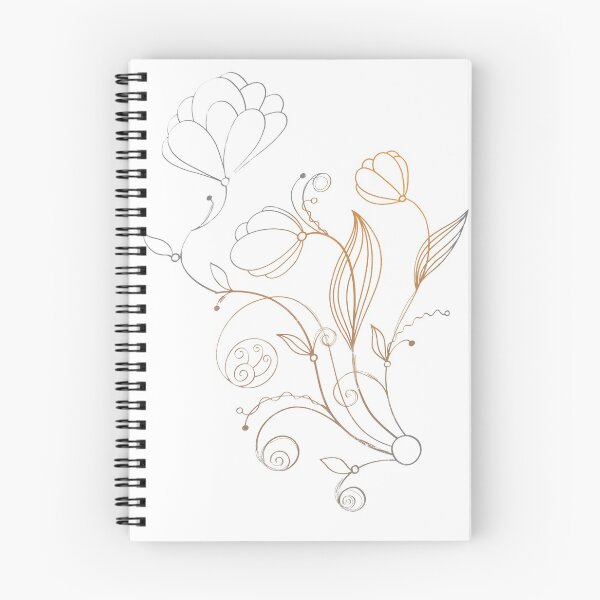 Item preview,  Flower Line Doodle Orange designed and sold by Designs By YL.