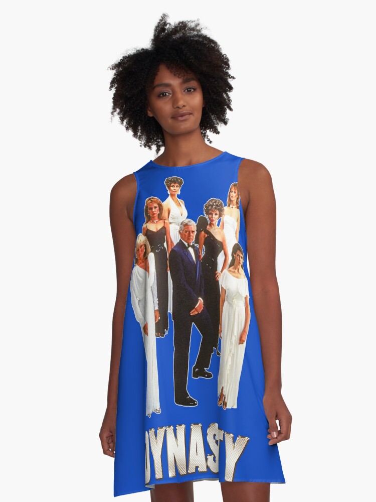 Dynasty 80s Retro Throwback Cast Tribute A Line Dress