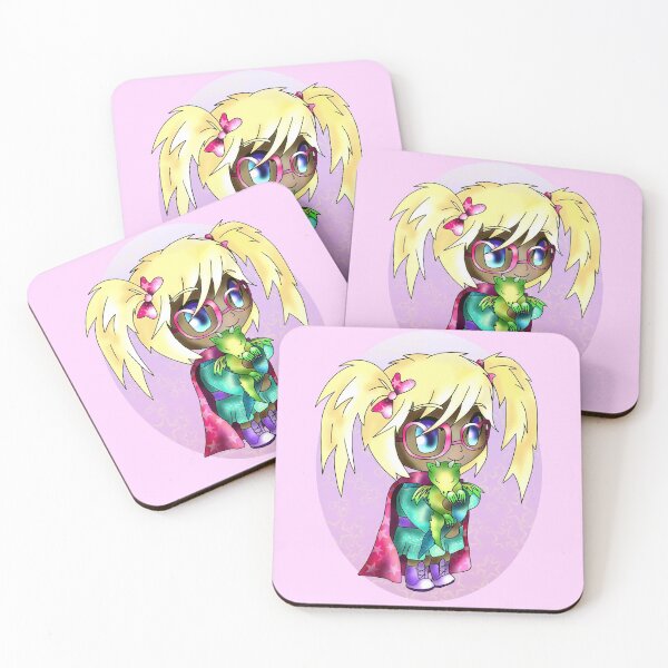 Item preview, kawaii sorcerer holding a baby dragon for dnd and fantasy fans designed and sold by CuisineCat.