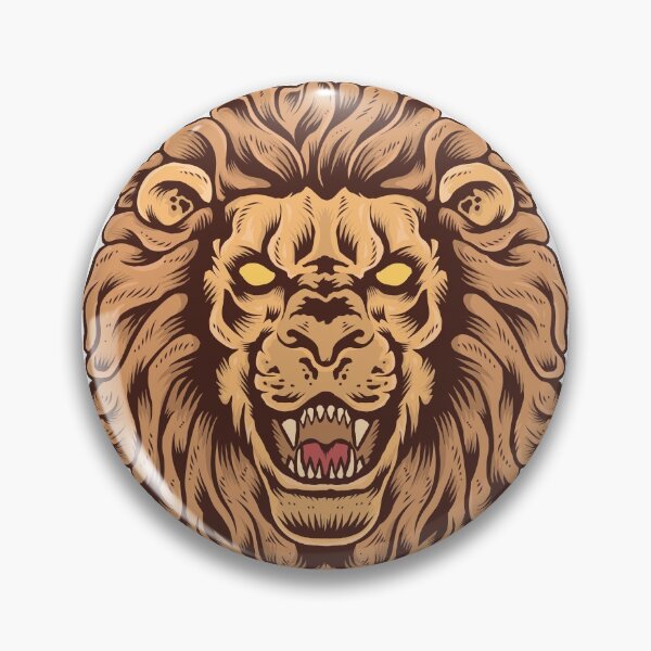 Item preview, Majestic lion head designed and sold by king's Outfit.