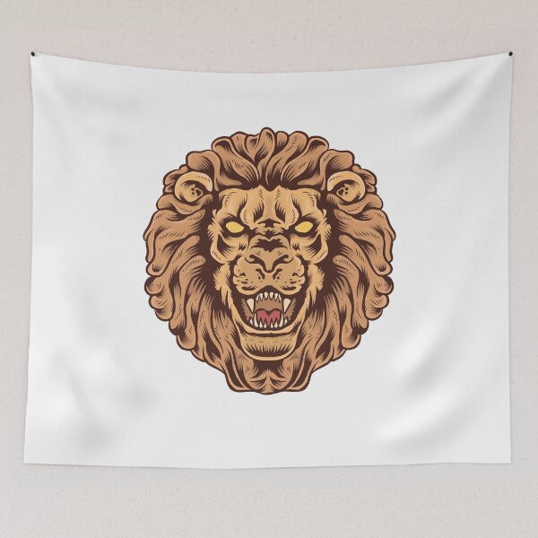Item preview, Majestic lion head designed and sold by king's Outfit.