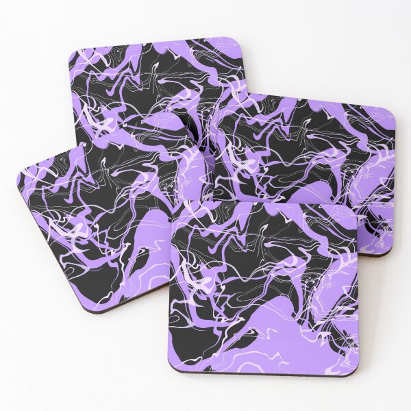 Item preview, Abstract Art Marble Purple Black  designed and sold by annylands.