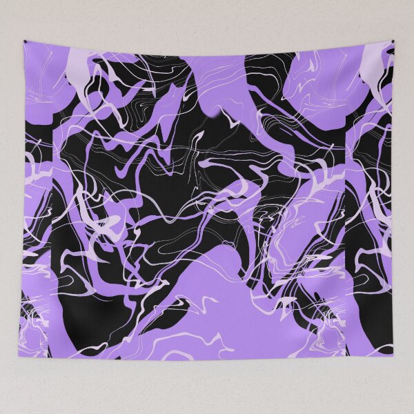 Item preview, Abstract Art Marble Purple Black  designed and sold by annylands.