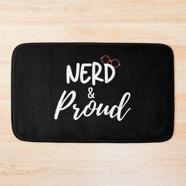 Item preview, Nerd and Proud typography with glasses designed and sold by poojapatel5.