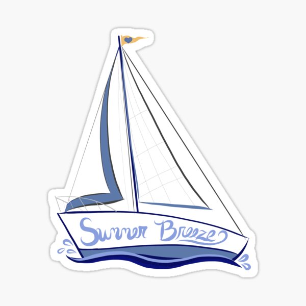 Vista previa del artículo con la obra «Deseando navegar en verano», diseñado y vendido por LouBelleKeppel.