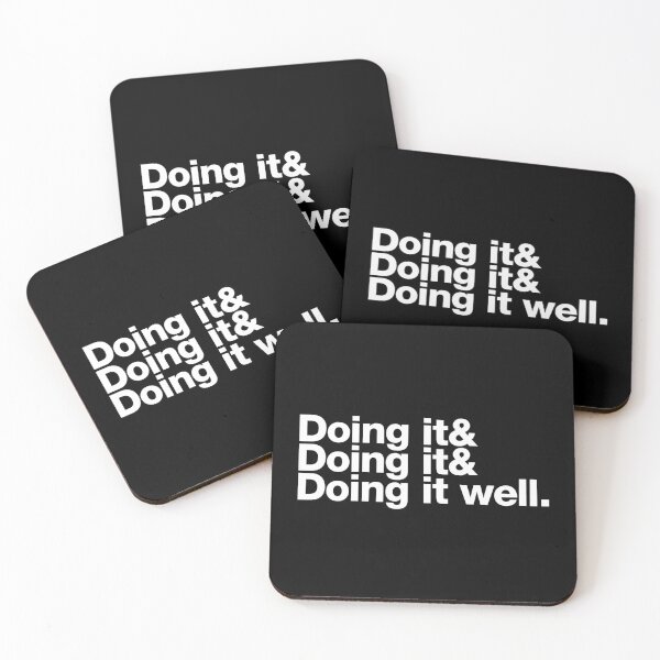 Item preview, Doing it well, funny and cool (white text) designed and sold by Lolvetica.