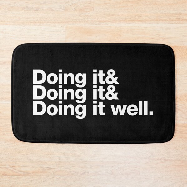 Item preview, Doing it well, funny and cool (white text) designed and sold by Lolvetica.