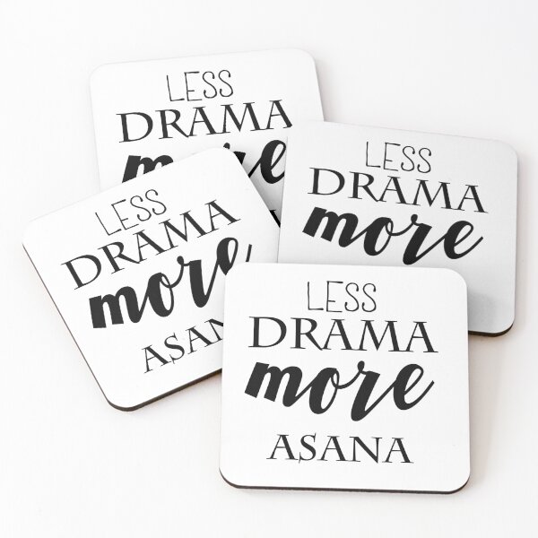 Artikelvorschau, Weniger Drama mehr Asana entworfen und verkauft von Yogawoman.