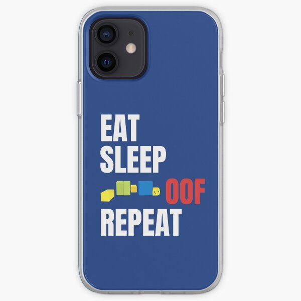 Roblox Oof! Gaming Noob Eat Sleep Oof Repeat iPhone Flexible Hülle