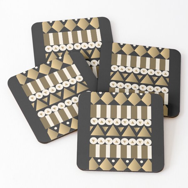 Item preview, Geometric golden pattern designed and sold by Alexa Mihulin.