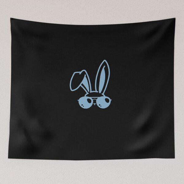 Item preview, Funny Bunny With Glasses - A Rabbit With Glasses Blue Color Design designed and sold by NECHSTORE.