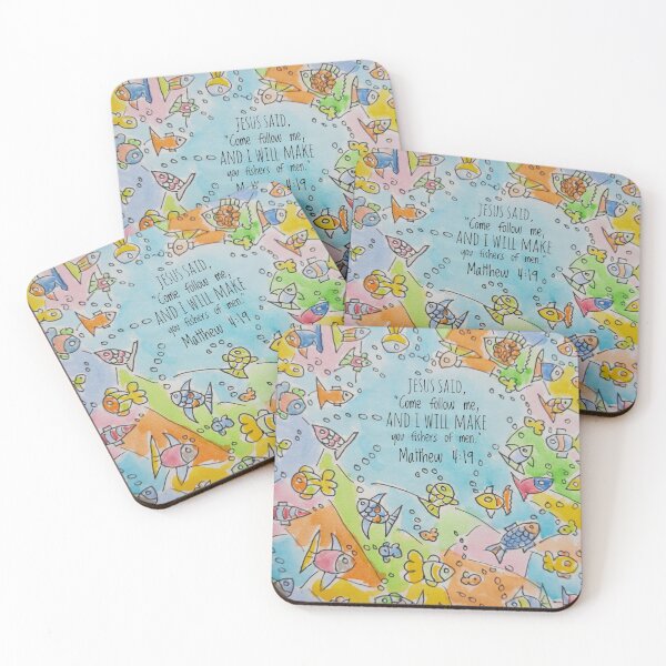 Item preview, Fishers Of Men-Colourful Bible Verse designed and sold by With Faith And Joy.