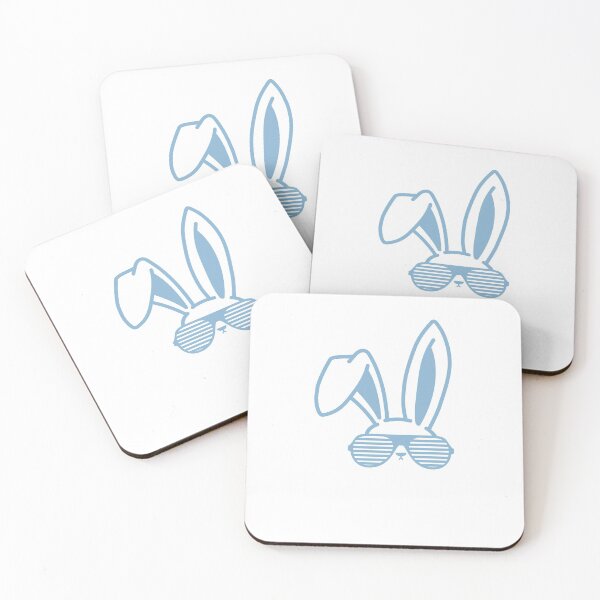 Item preview, Badass Funny Bunny With Glasses - A Rabbit With Glasses Blue Color Design designed and sold by NECHSTORE.