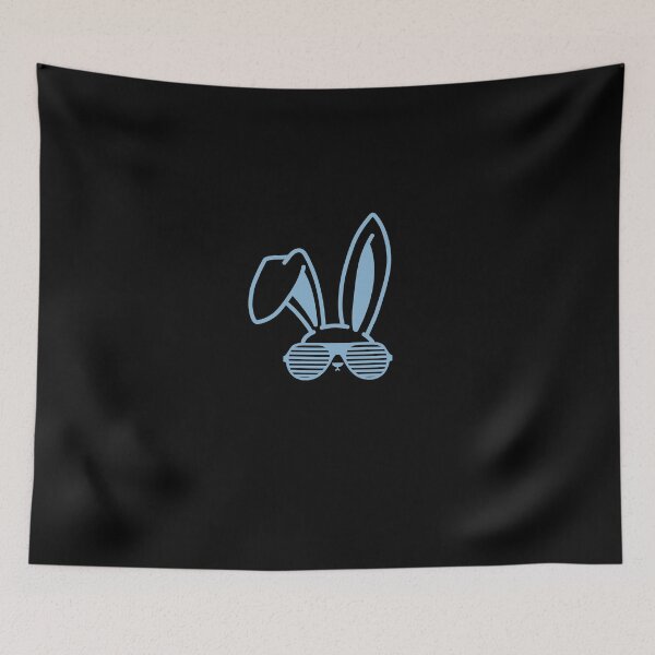 Item preview, Badass Funny Bunny With Glasses - A Rabbit With Glasses Blue Color Design designed and sold by NECHSTORE.