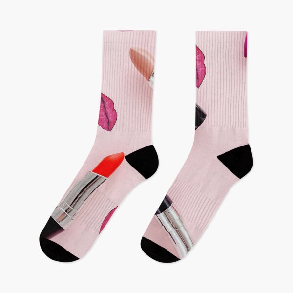 Item preview,   Lipsticks and lips makeup print pattern designed and sold by TheCatmeow2000.
