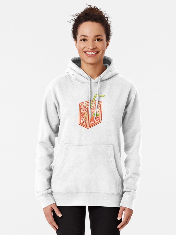 Peach Juice Box Pullover Hoodie