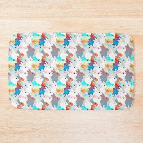 Item preview, Bunny Repeated Pattern (White Rabbits Decor) designed and sold by MindCereal.