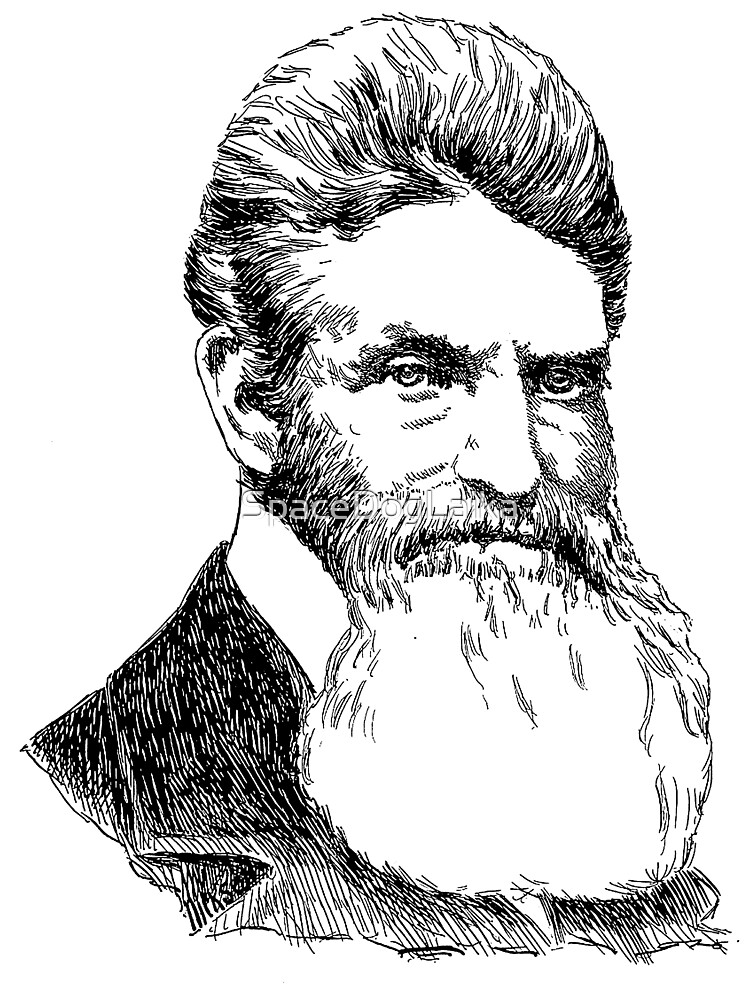 John Brown Sketch - History, Abolitionist, Leftist, Harpers Ferry | Kids  T-Shirt