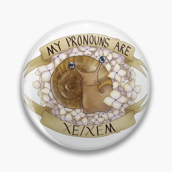 Item preview, Xe/Xem Pronoun Snail designed and sold by PrideSnails.