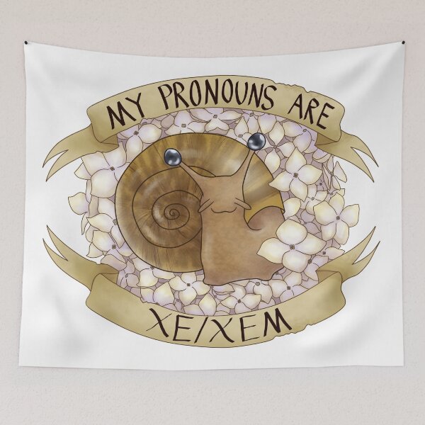 Item preview, Xe/Xem Pronoun Snail designed and sold by PrideSnails.