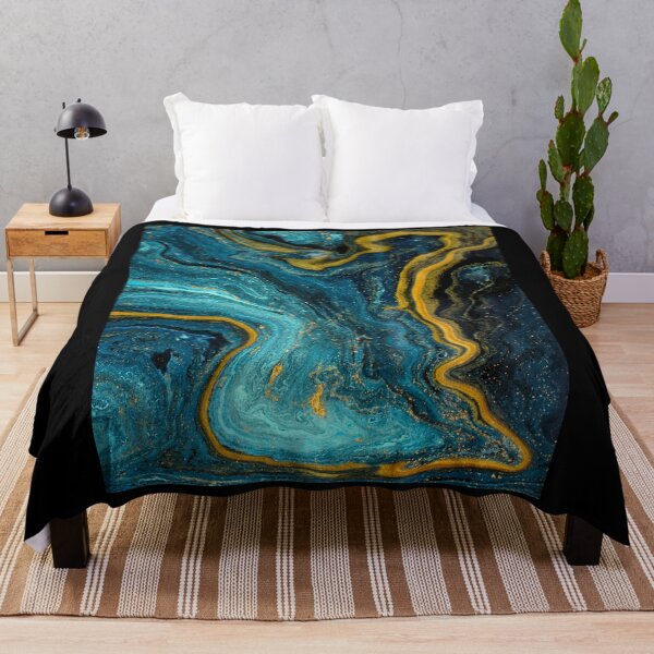 Item preview, Teal and Gold marble designed and sold by Latorih10.