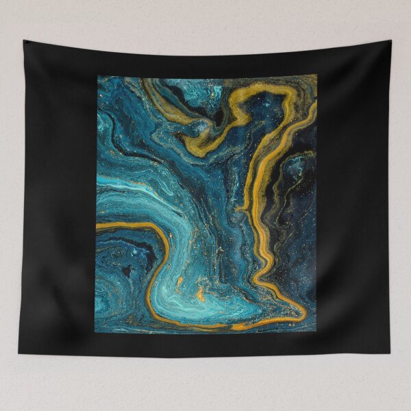 Item preview, Teal and Gold marble designed and sold by Latorih10.