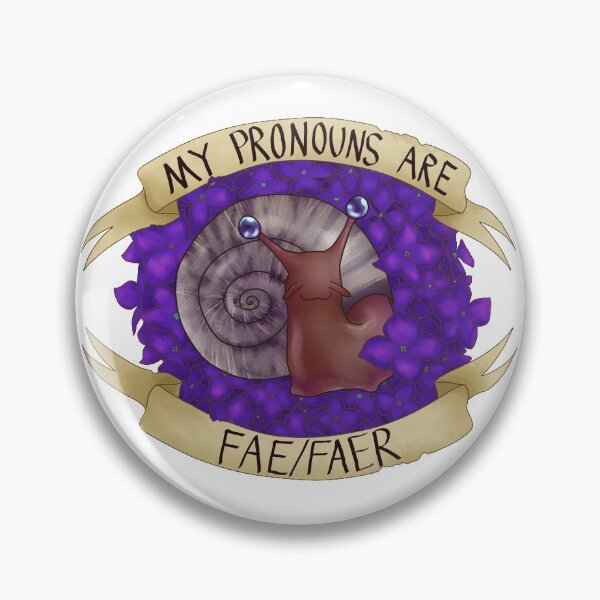 Item preview, Fae/Faer Pronoun Snail designed and sold by PrideSnails.