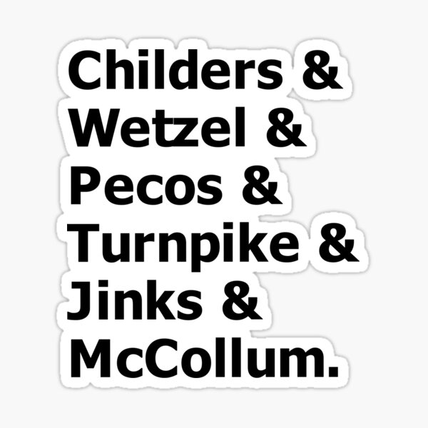 "&" Country Music Sticker