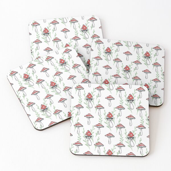 Item preview, Mushrooms hand drawn seamless vector pattern.  designed and sold by Kizuneko.