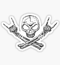 Skull Metal Sticker