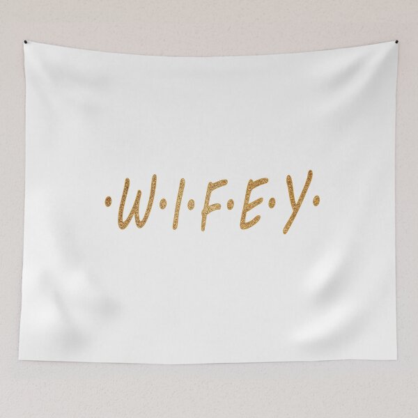 Item preview, WIFEY. W.I.F.E.Y.  Gold Print Humorous designed and sold by luvmhykdesigns.