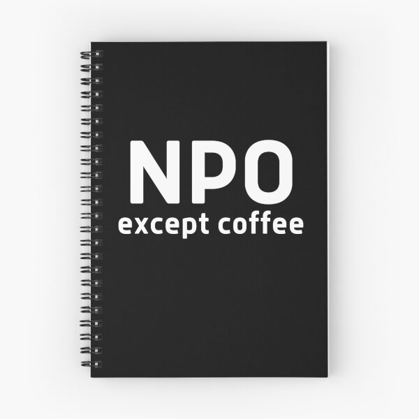 Item preview, NPO Except Coffee designed and sold by DocTeen.