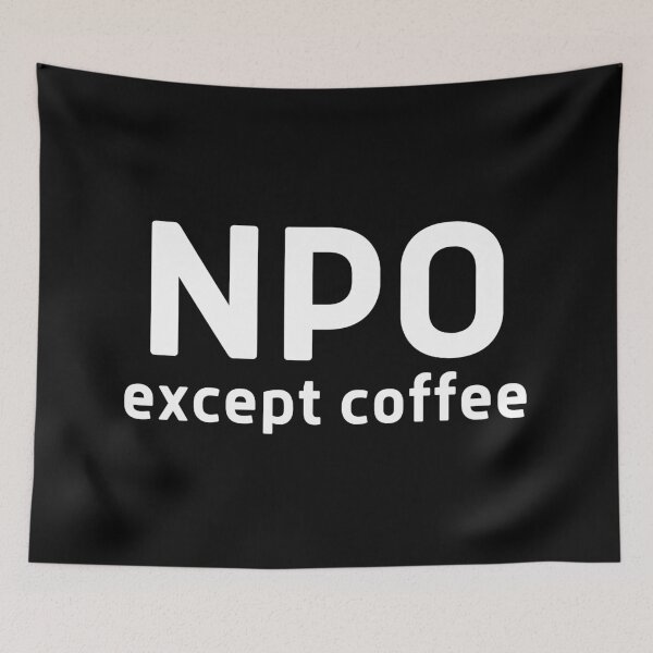 Item preview, NPO Except Coffee designed and sold by DocTeen.