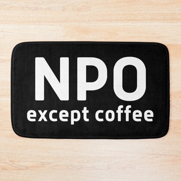 Item preview, NPO Except Coffee designed and sold by DocTeen.