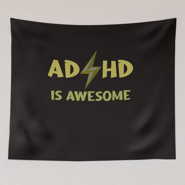 Aperçu de l'œuvre adhd is awesome créée et vendue par manardesign.