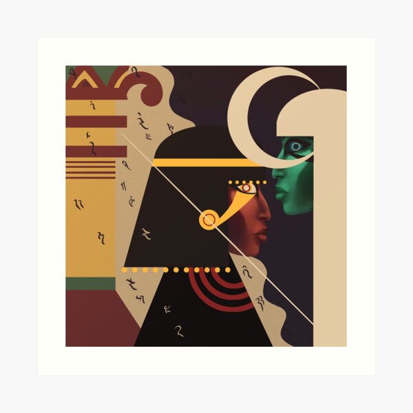 Golden Horus Osiris Art Print