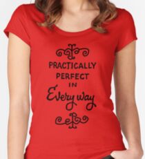 praktisch perfekt Tailliertes Rundhals-Shirt