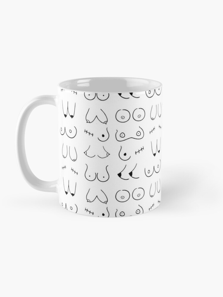 Breast Pattern, Boobs Coffee Mug for Sale by KarolinaPaz