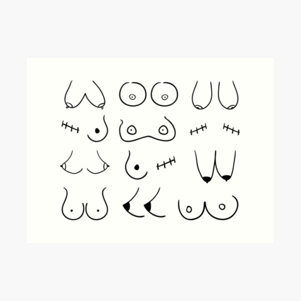 Breast Pattern | Boobs Art Print for Sale by KarolinaPaz