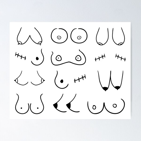 Different sorts of Boobs Pattern | Postcard