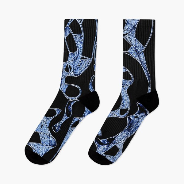 Item preview, Abstract kaleidoscope black and blue pattern  designed and sold by Creativeart1974.