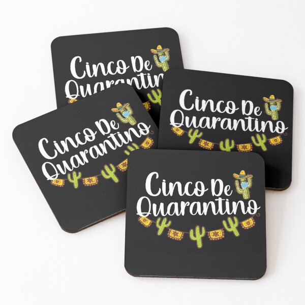 Item preview, Cinco de Quarantino Mexican 2021 Quarantine Social Distancing 6 feet funny designed and sold by RainbowPandas.