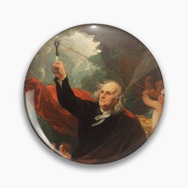 Item preview, Benjamin Franklin Drawing Electricity From The Sky - Benjamin West designed and sold by warishellstore.