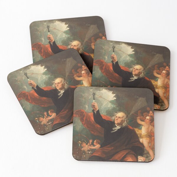 Item preview, Benjamin Franklin Drawing Electricity From The Sky - Benjamin West designed and sold by warishellstore.