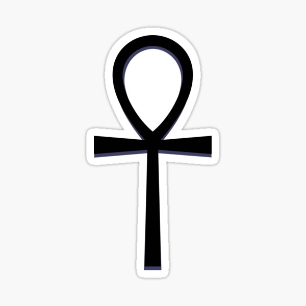 Ankh Cross Sticker