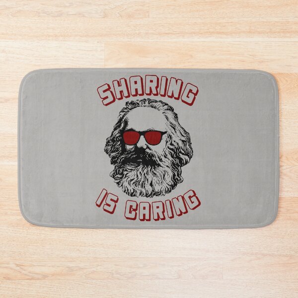 Item preview, Sharing Is Caring - Karl Marx Silhouette, Socialist, Marxist, Democratic Socialism, Leftist  designed and sold by SpaceDogLaika.