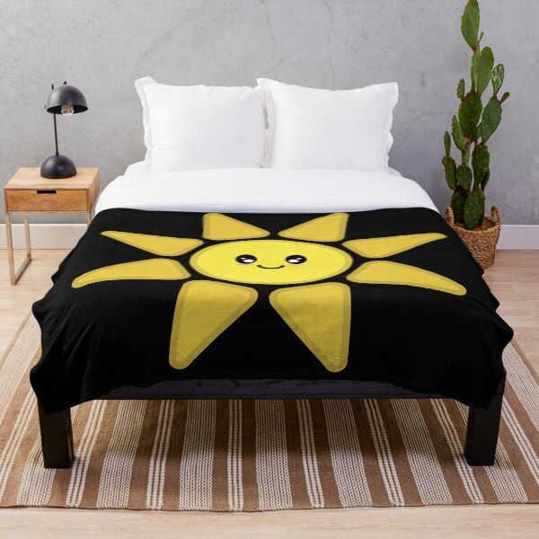 Item preview, Kawaii Cute Happy Sun Character in Black designed and sold by Kelly Leung.