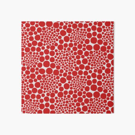 Yayoi Kusama polka dots red popular Art Board Print