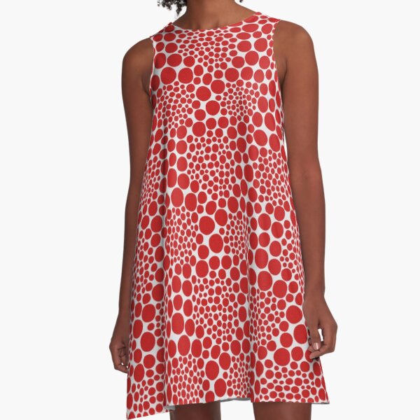 Yayoi Kusama polka dots red popular A-Line Dress