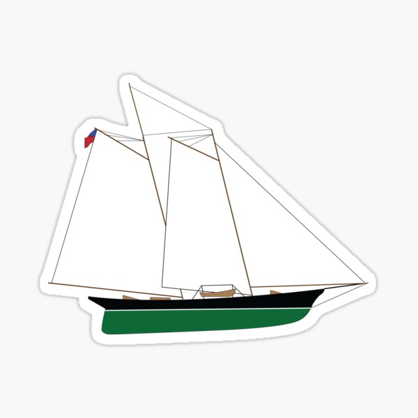 Schooner Yacht America Sticker